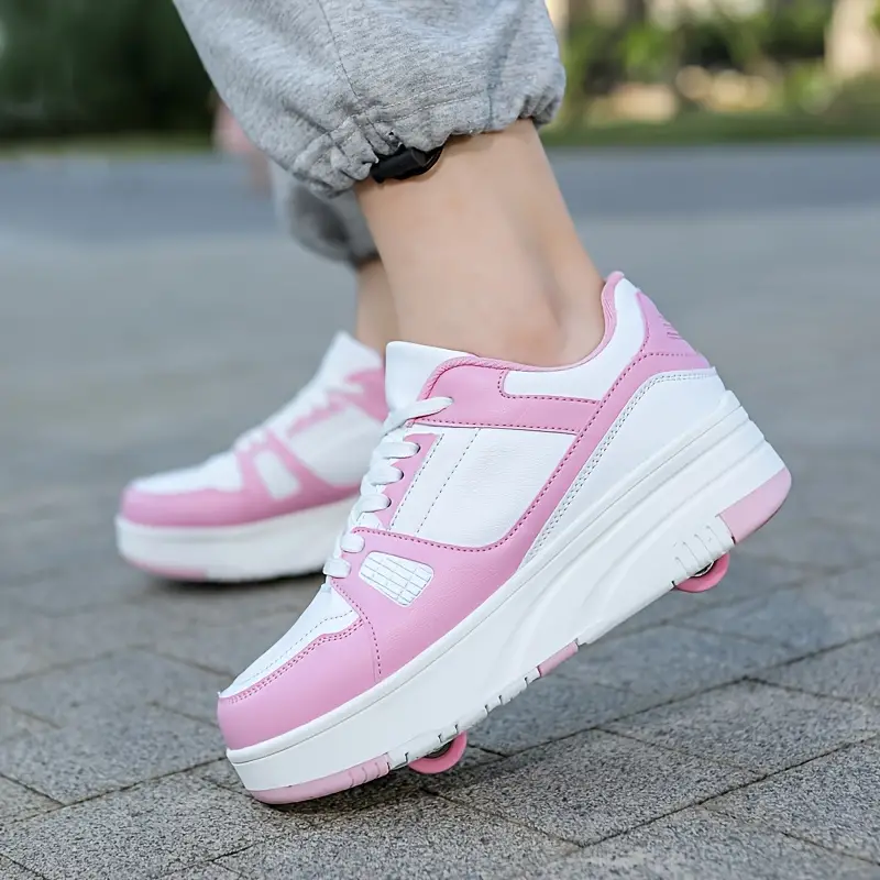 Zapatillas deporte con ruedas para niños y adultos, estilo casual