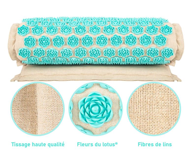 Alfombrilla de acupresión flores: relajación natural