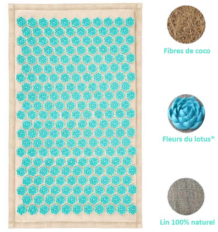 Alfombrilla de acupresión flores: relajación natural
