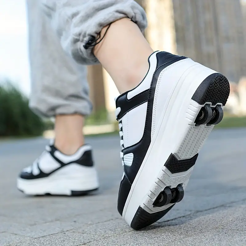 Zapatillas deporte con ruedas para niños y adultos, estilo casual