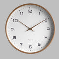 Reloj de pared de madera de estilo escandinavo y silencioso