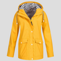 Chaqueta impermeable mujer con capucha, cortavientos y ligera