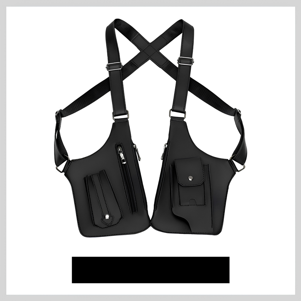 Bolso bandolera antirrobo para hombre en piel sintética