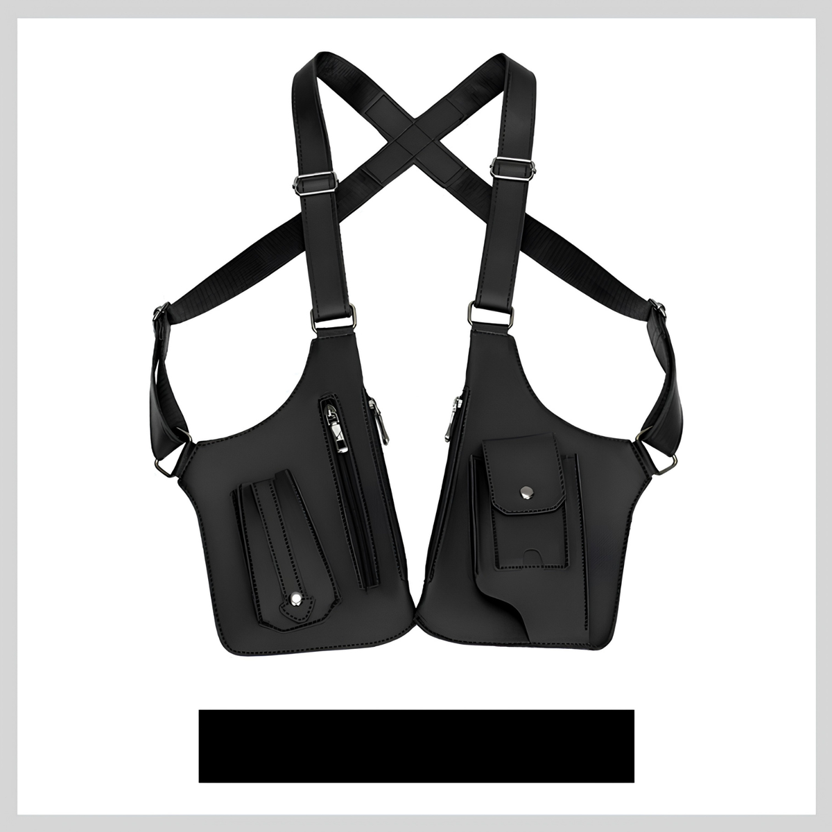 Bolso bandolera antirrobo para hombre en piel sintética