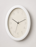 Reloj de Pared Ovalado Blanco - MADRITERA