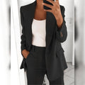 Traje chaqueta mujer de dos piezas con blazer y pantalón recto