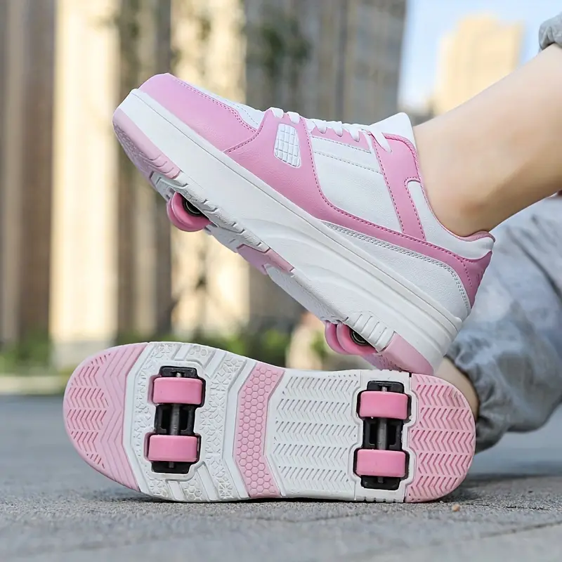 Zapatillas deporte con ruedas para niños y adultos, estilo casual