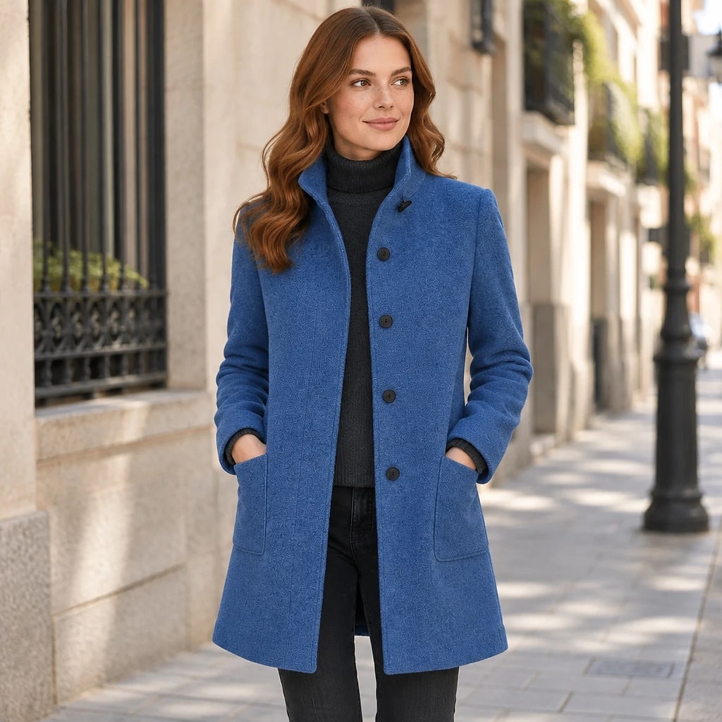 Abreva – Abrigo Entallado de Lana Mujer
