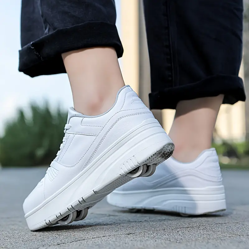 Zapatillas deporte con ruedas para niños y adultos, estilo casual