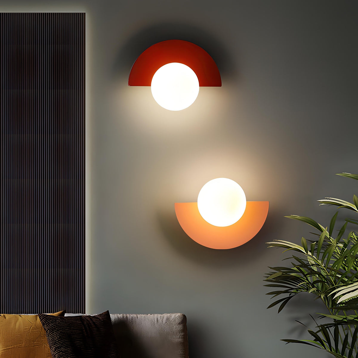 Aplique de pared nórdico semicírculo Summit - Iluminación moderna