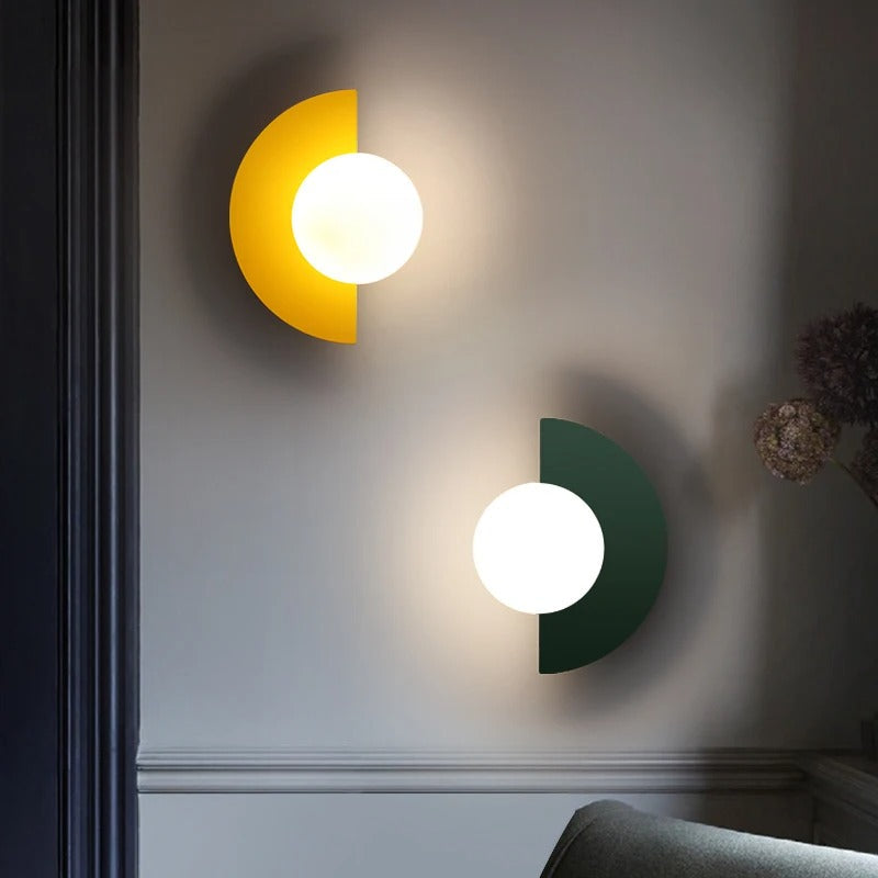 Aplique de pared nórdico semicírculo Summit - Iluminación moderna