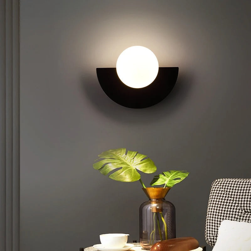 Aplique de pared nórdico semicírculo Summit - Iluminación moderna