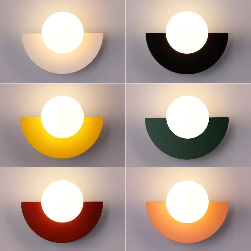Aplique de pared nórdico semicírculo Summit - Iluminación moderna