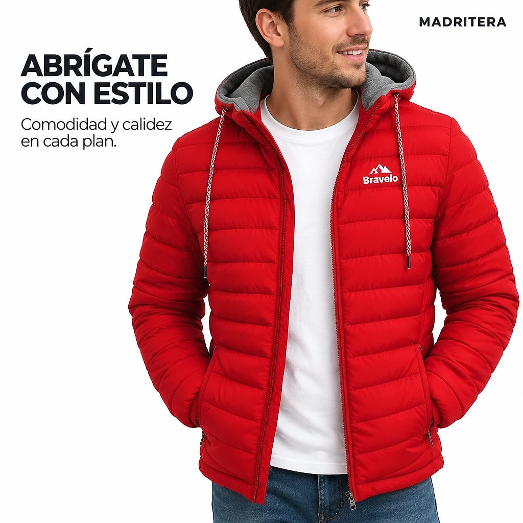 Bravelo – Chaqueta Acolchada Capucha