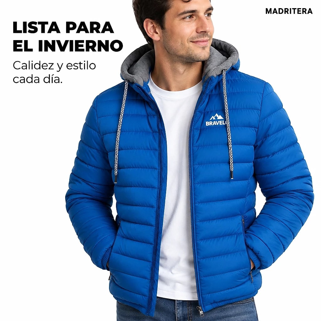 Bravelo – Chaqueta Acolchada Capucha