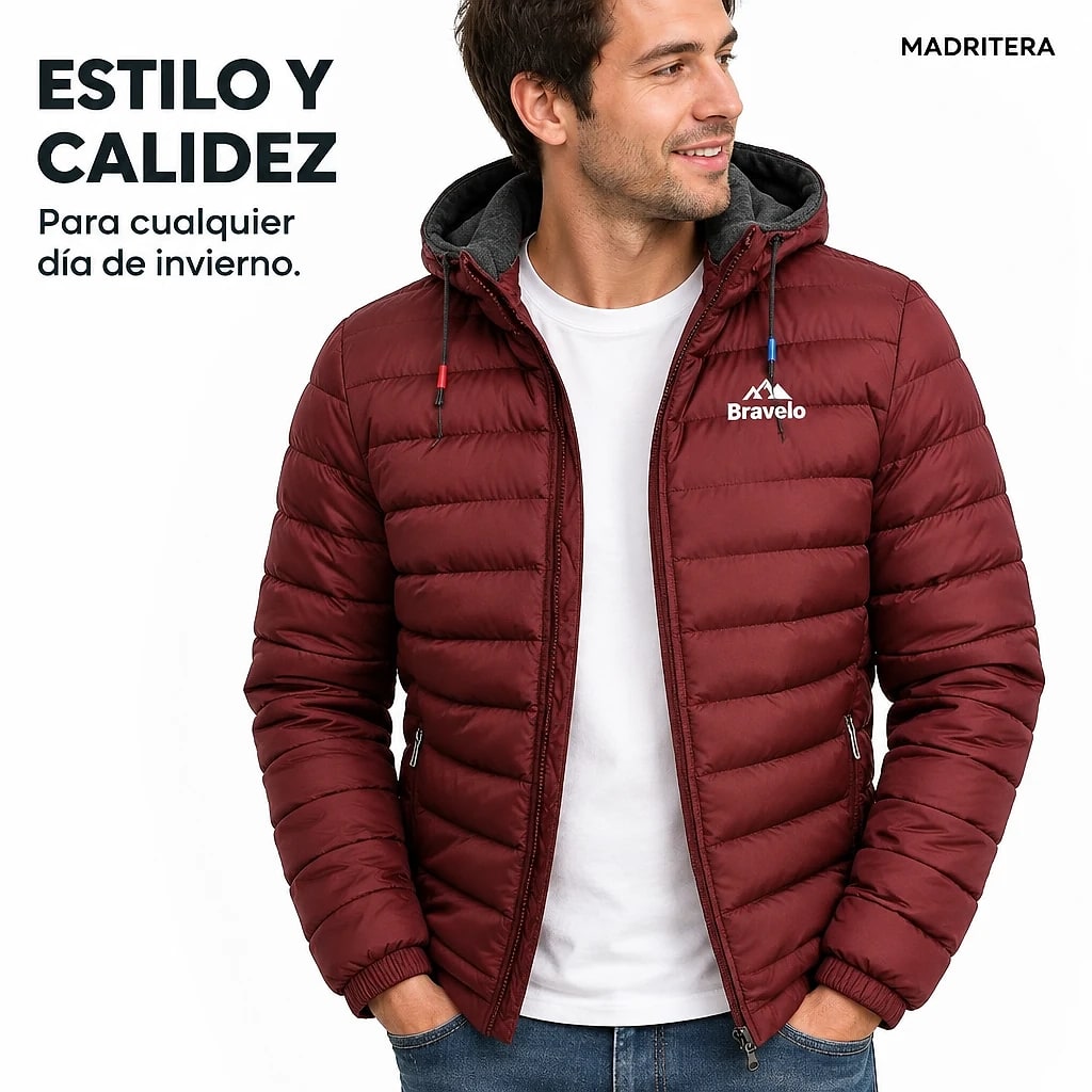 Bravelo – Chaqueta Acolchada Capucha