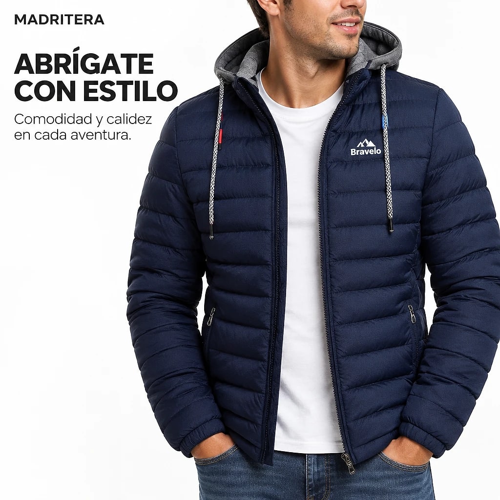 Bravelo – Chaqueta Acolchada Capucha
