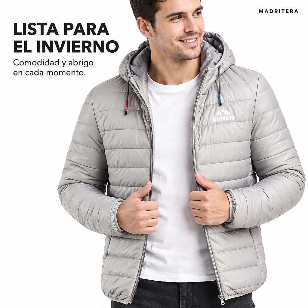 Bravelo – Chaqueta Acolchada Capucha