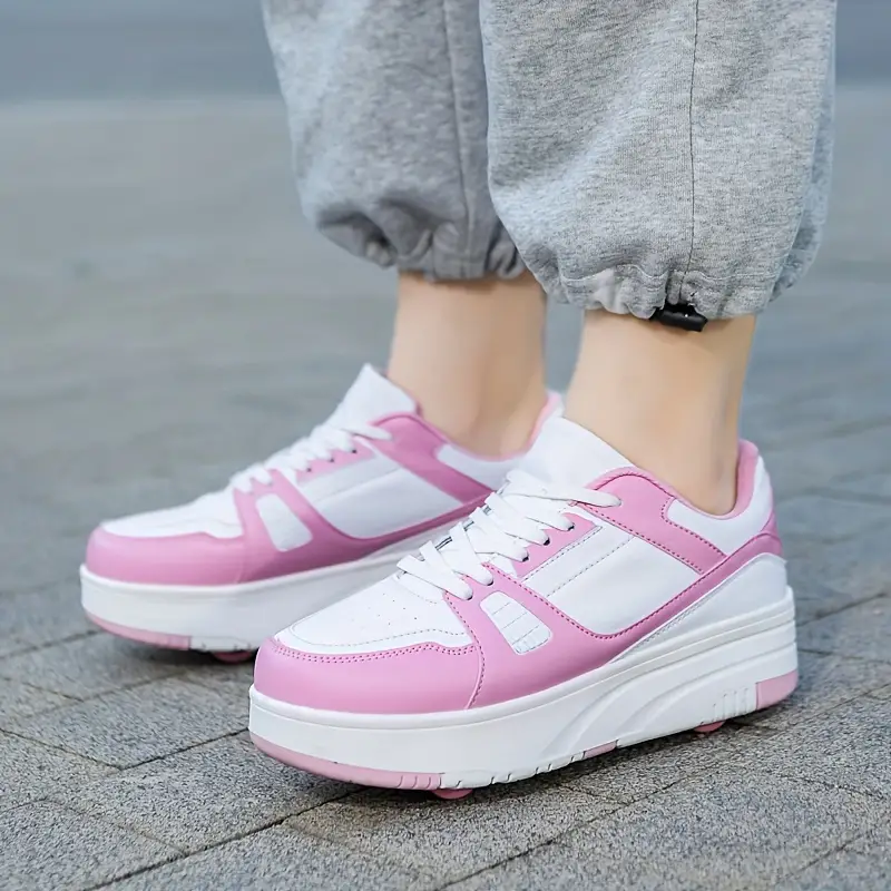 Zapatillas deporte con ruedas para niños y adultos, estilo casual