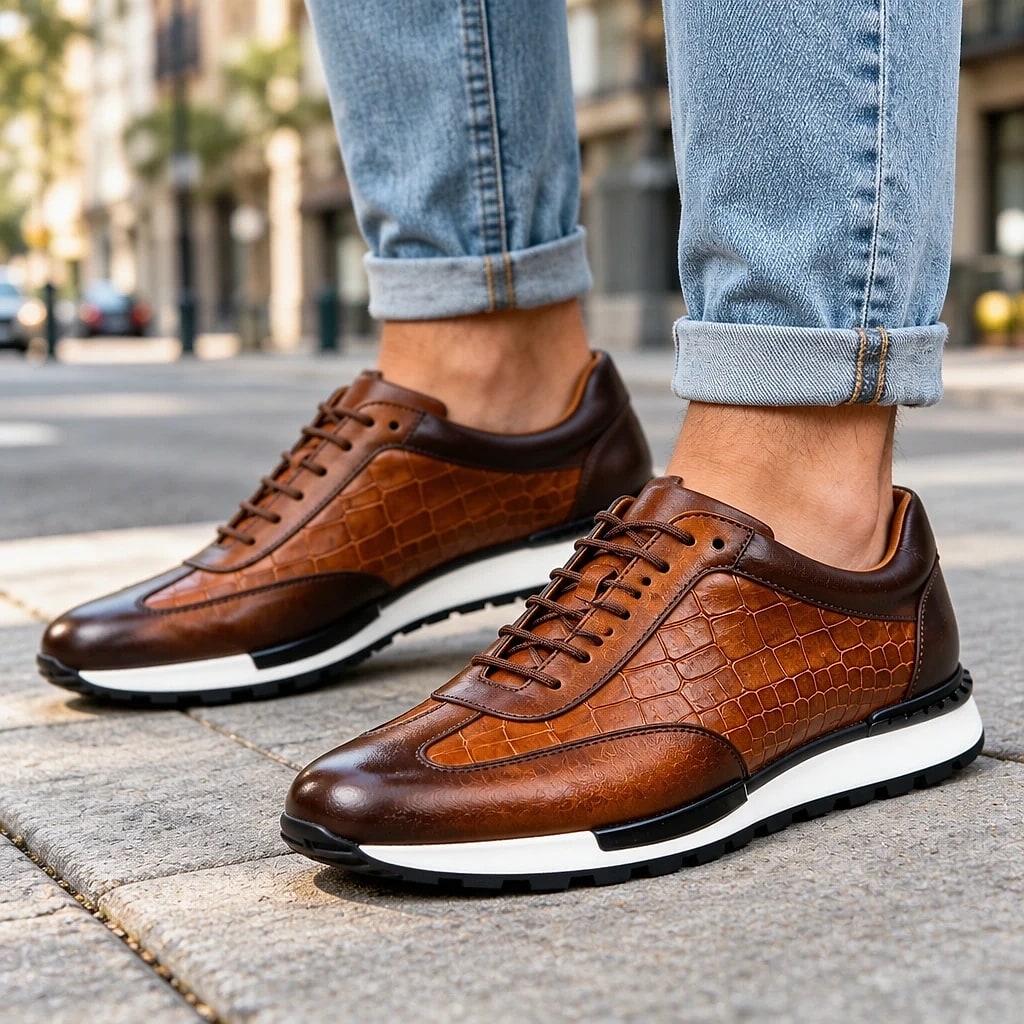 Crocavel – Zapatillas Cocodrilo Hombre