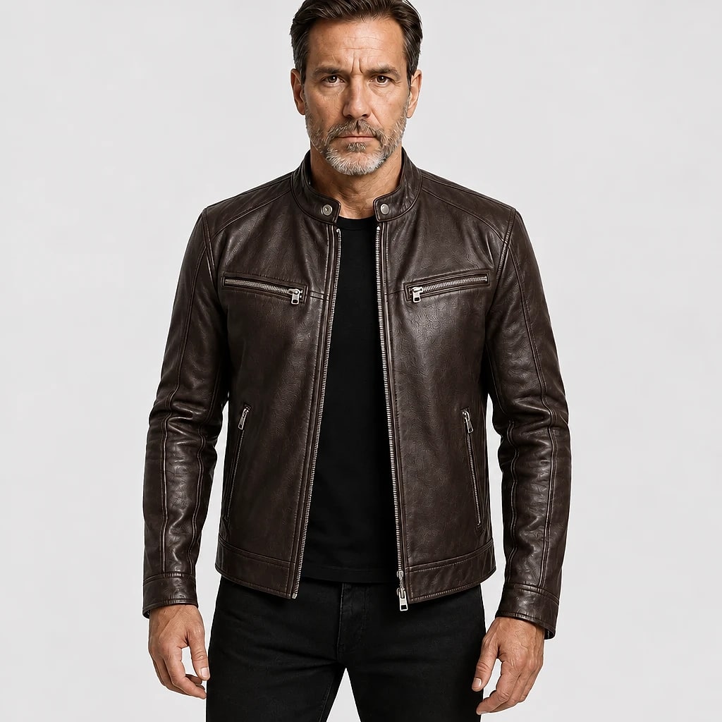 Crovan – Chaqueta Hombre de Cuero