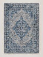 Alfombra Vintage Azul y Gris - MADRITERA