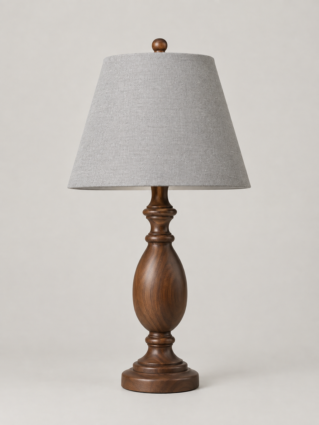 Lámpara de Mesa de Madera Nogal - MADRITERA