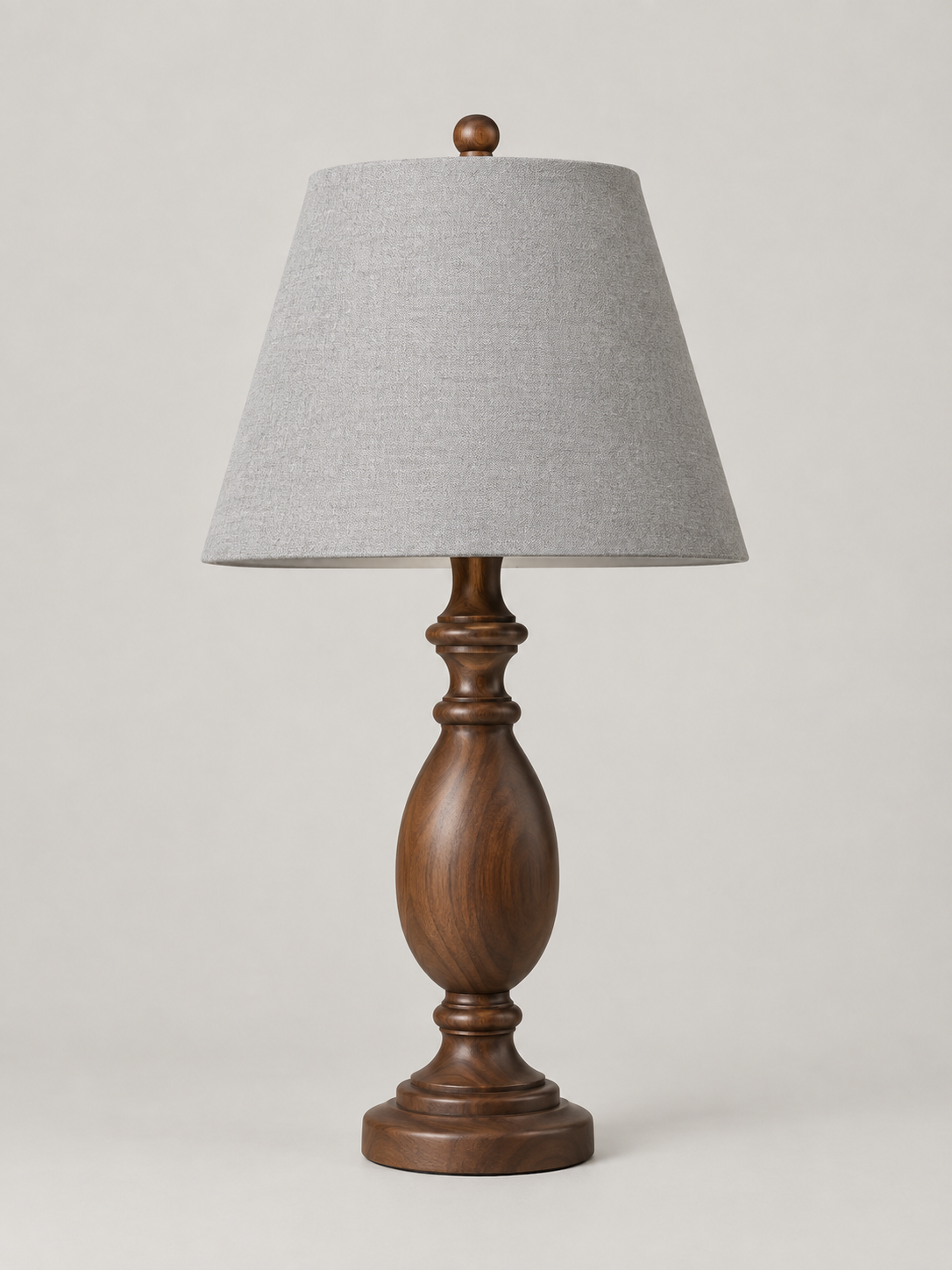 Lámpara de Mesa de Madera Nogal - MADRITERA