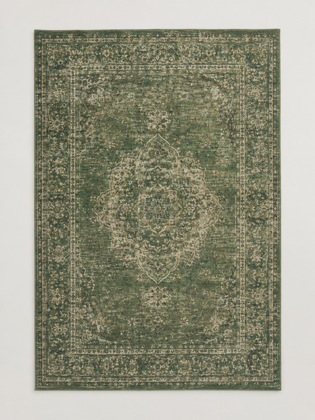 Alfombra Vintage Verde - MADRITERA