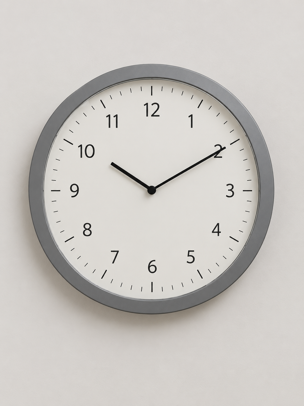 Reloj de Pared Redondo Gris - MADRITERA