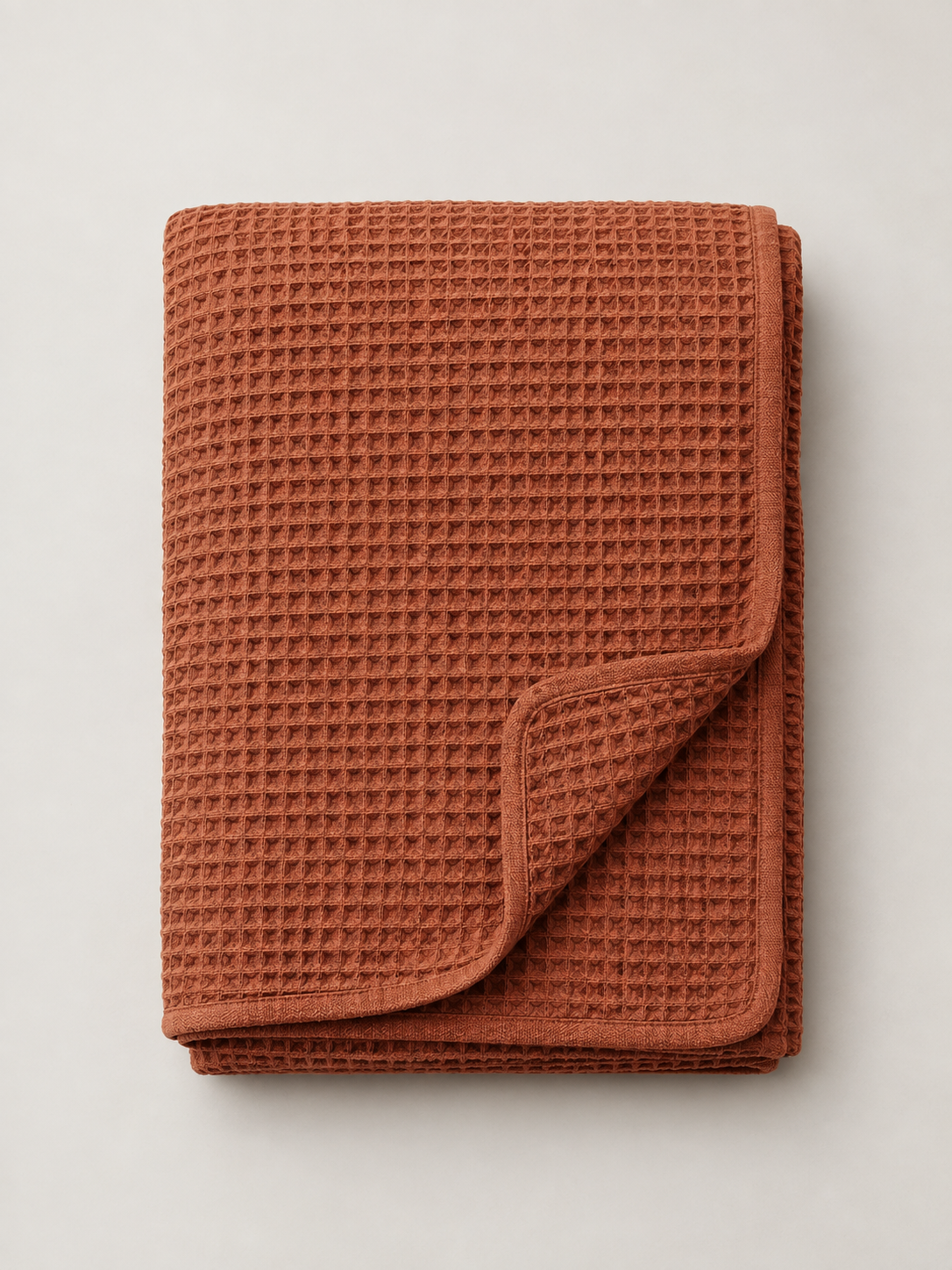 Manta Waffle Terracota - MADRITERA