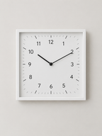Reloj de Pared Cuadrado Blanco - MADRITERA