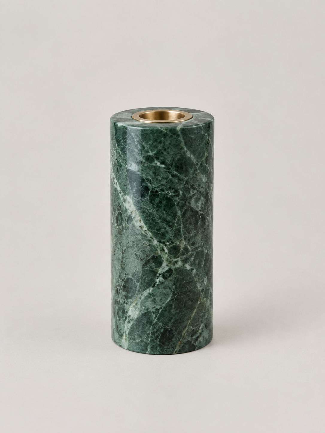 Portavelas de Mármol Verde - MADRITERA