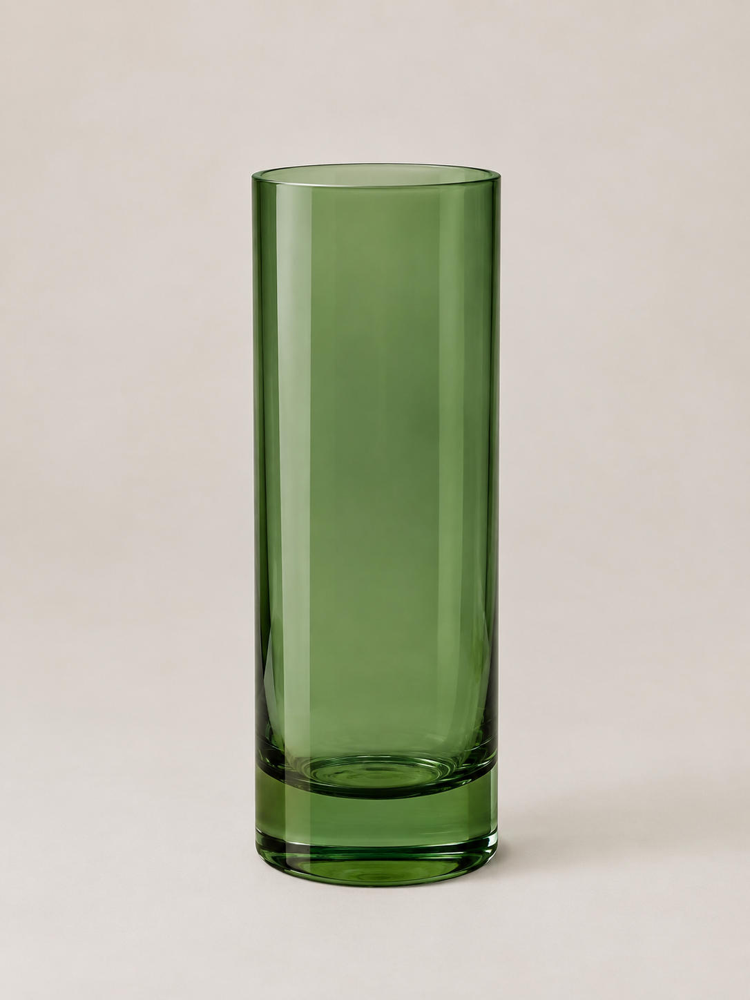 Jarrón de Cristal Verde Botella - MADRITERA