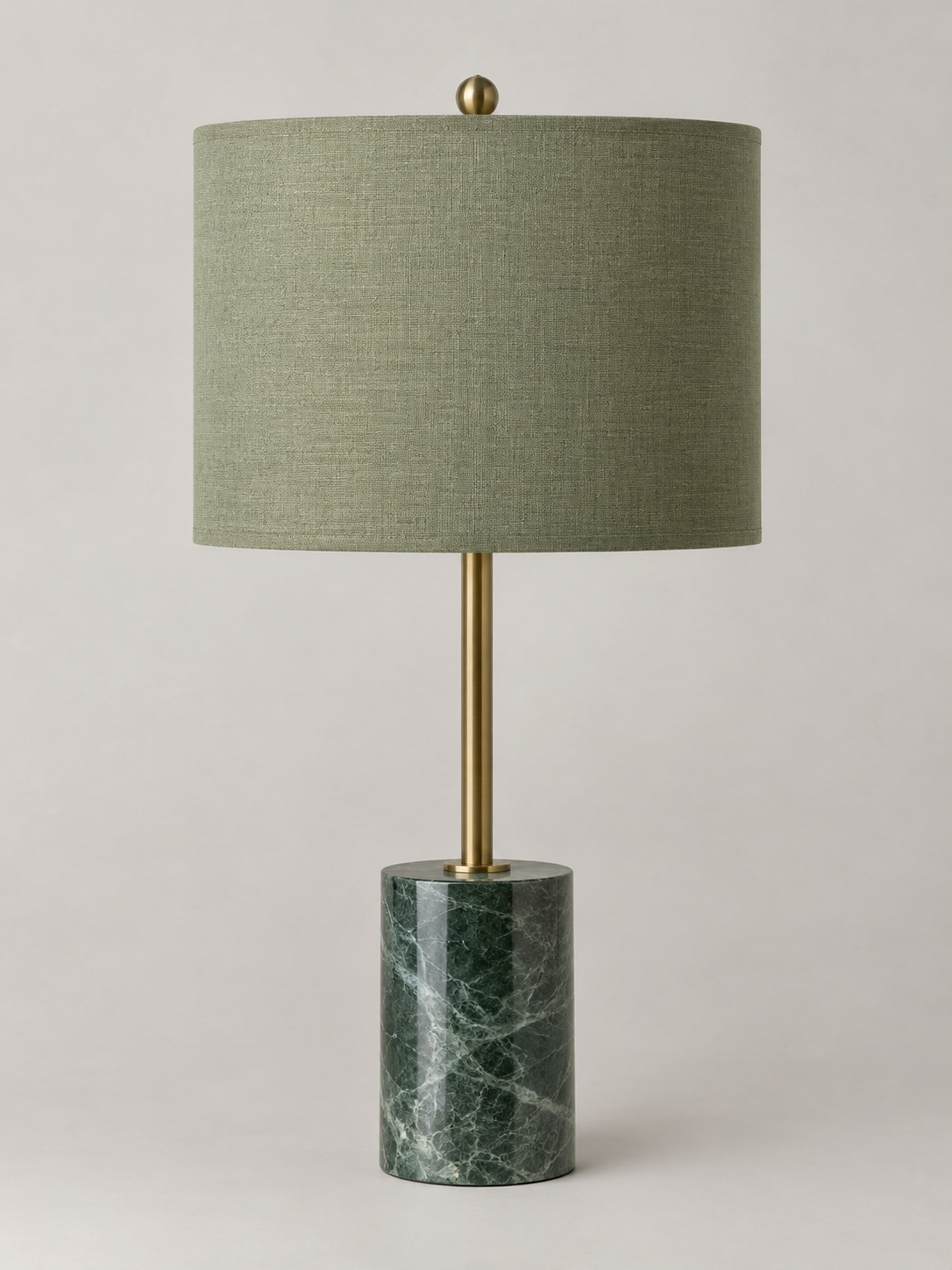 Lámpara de Mesa de Mármol Verde - MADRITERA