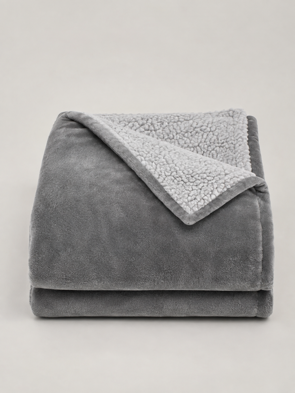 Manta de Terciopelo Gris - MADRITERA