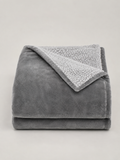 Manta de Terciopelo Gris - MADRITERA