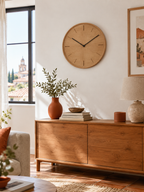 Reloj de Pared de Madera Natural en ambiente - MADRITERA
