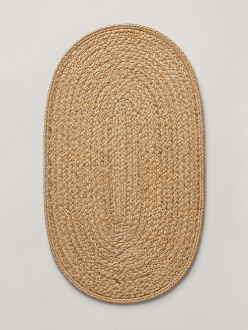 Alfombra de Yute Ovalada Natural - MADRITERA