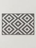 Felpudo Geométrico Gris y Blanco - MADRITERA