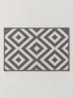 Felpudo Geométrico Gris y Blanco - MADRITERA