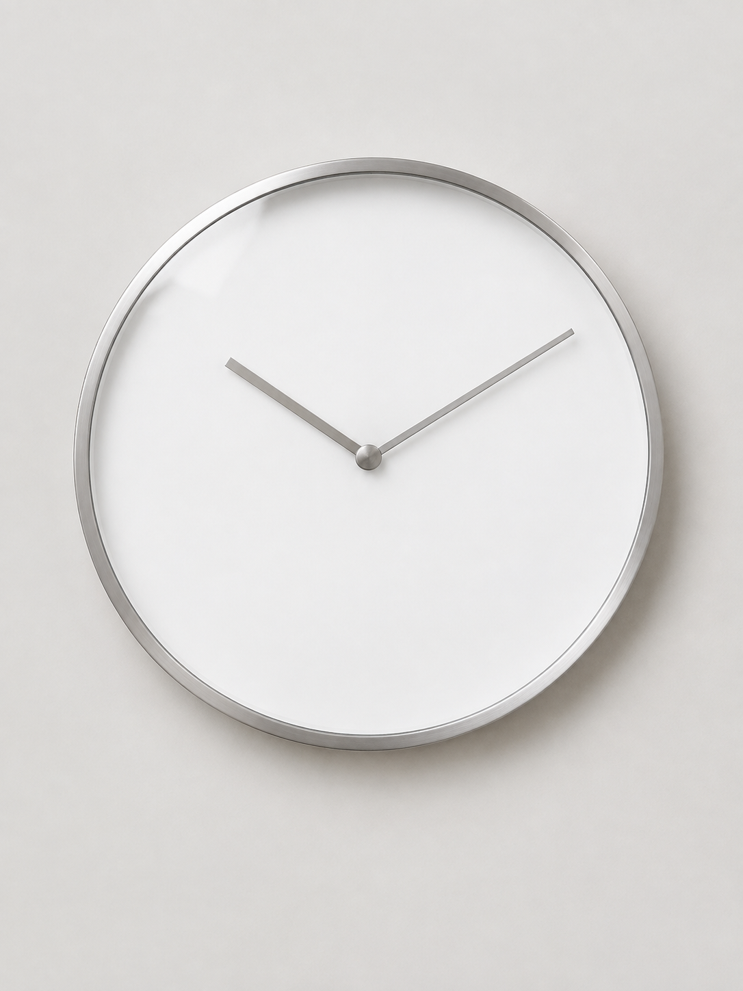 Reloj de Pared Minimalista Plateado - MADRITERA