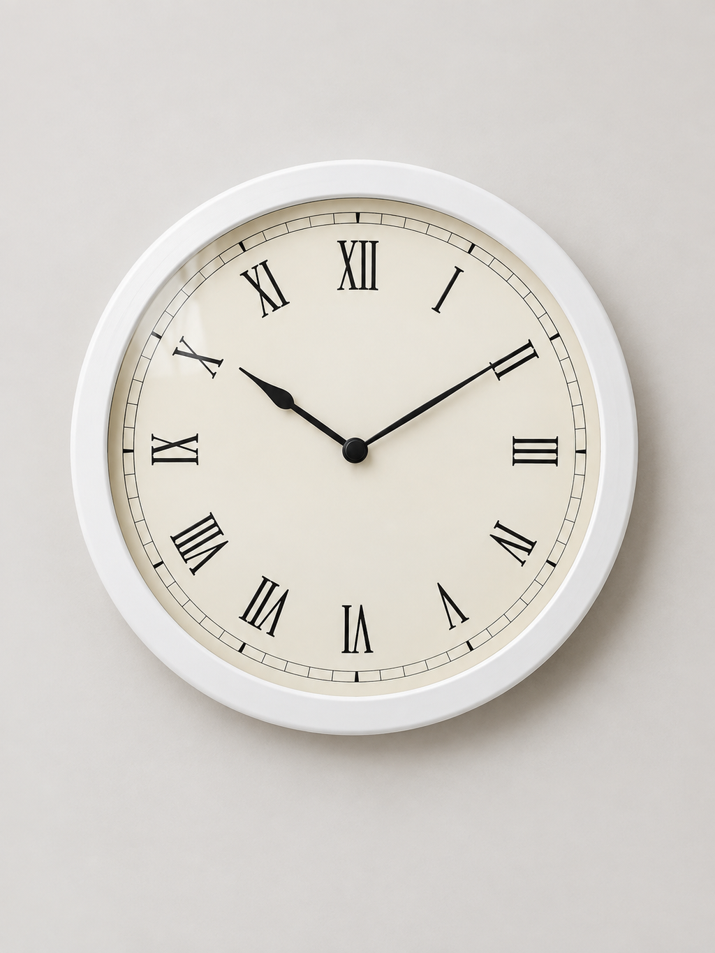 Reloj de Pared Números Romanos Blanco - MADRITERA