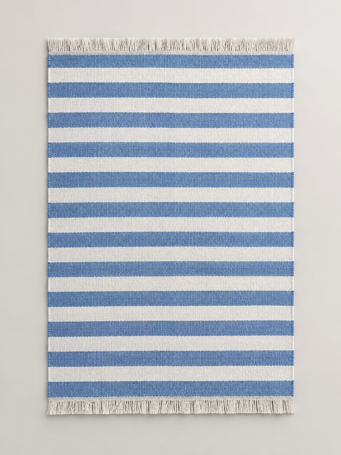 Alfombra de Algodón Rayas Azul - MADRITERA