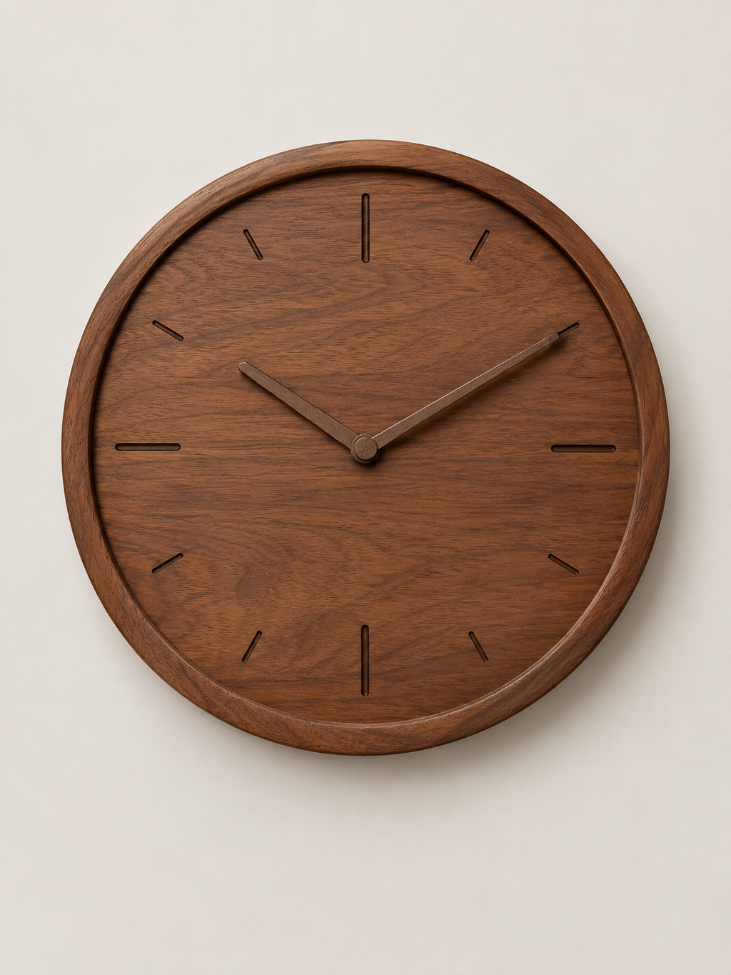 Reloj de Pared de Madera Nogal - MADRITERA