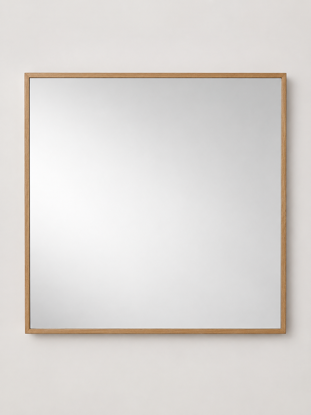 Espejo de Pared Cuadrado Roble - MADRITERA