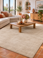 Alfombra Lavable Beige en ambiente - MADRITERA
