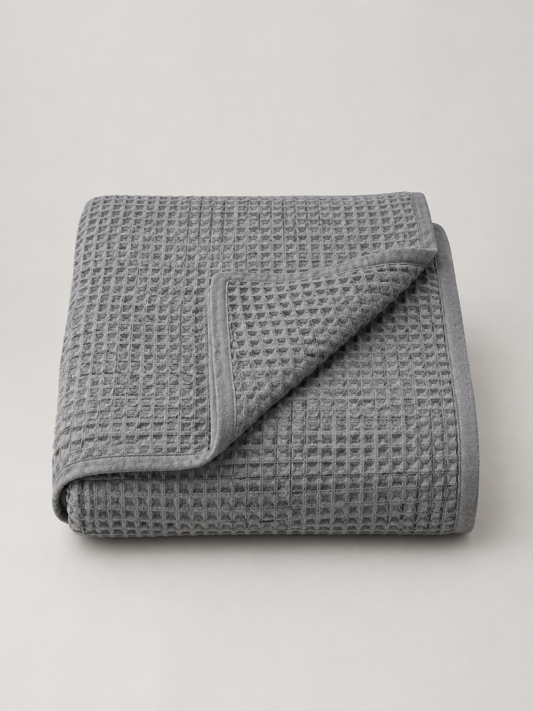 Manta Waffle Gris - MADRITERA