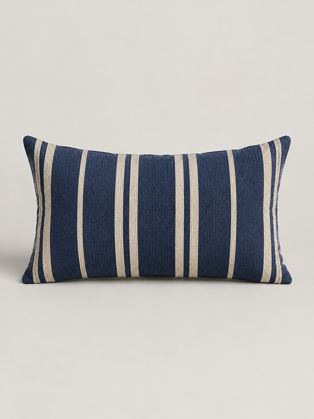 Cojín Rectangular Rayas Azul - MADRITERA