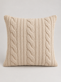 Cojín de Punto Trenzado Beige - MADRITERA